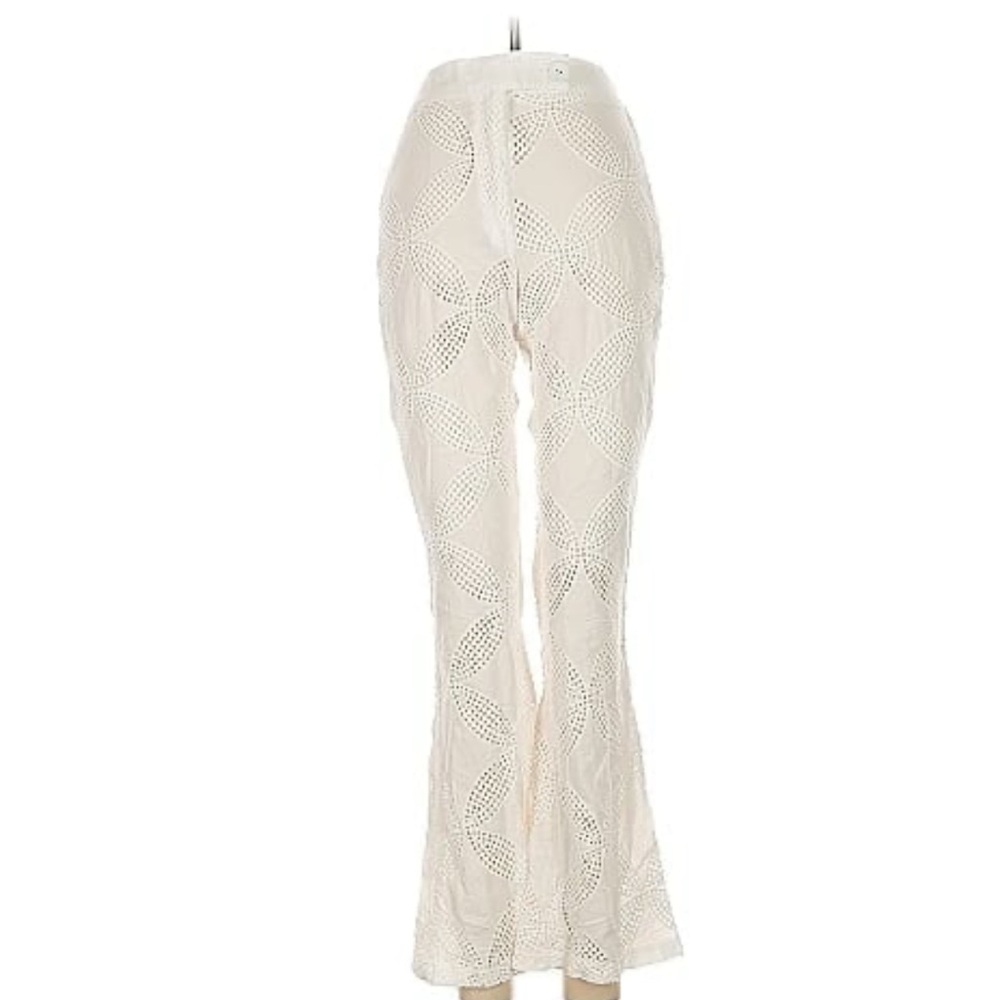 Chic 100% cotton Lace Flare Pants